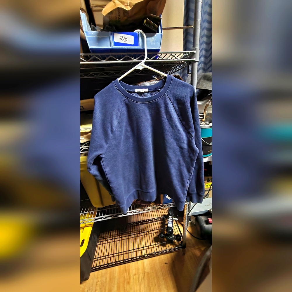 Thread for Thought  lg sweater blue good condition